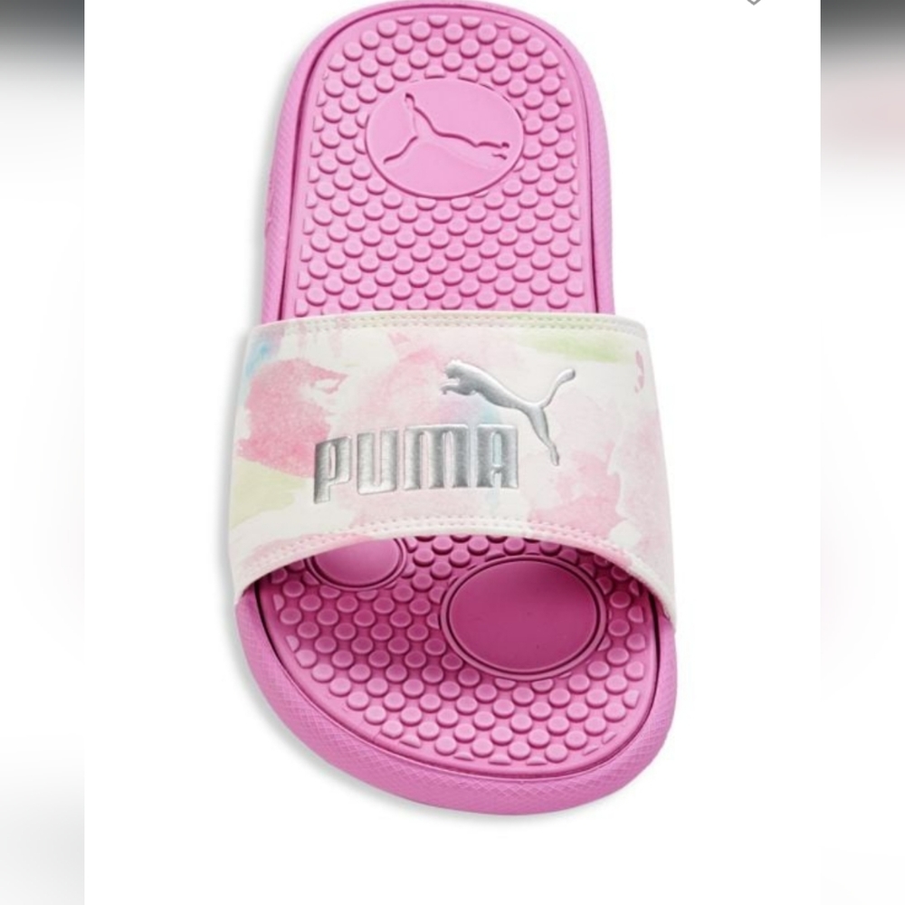Women Puma Slides, Size 8, Color: Purple